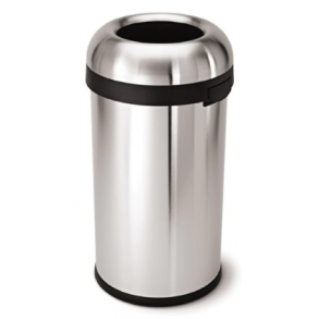 Simplehuman Kugle ben Skraldespand 60L, Enkelt Rum, Brstet Tungmler Rustfrit Stl