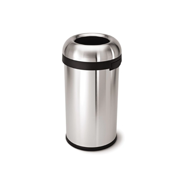 Simplehuman Kugle ben Skraldespand 60L, Enkelt Rum, Brstet Tungmler Rustfrit Stl