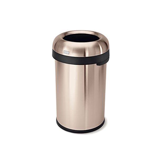 Simplehuman Kugle ben Skraldespand 80L, Enkelt Rum, Roseguld Rustfrit Stl