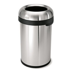 Simplehuman Kugle ben Skraldespand 80L, Enkelt Rum, Brstet Kraftigt Rustfrit Stl