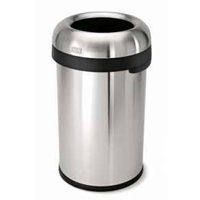 Simplehuman Kugle ben Skraldespand 80L, Enkelt Rum, Brstet Kraftigt Rustfrit Stl