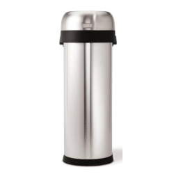 Simplehuman Slank ben Skraldespand 50L, Enkelt Rum, Brstet Tungt Spor Rustfrit Stl