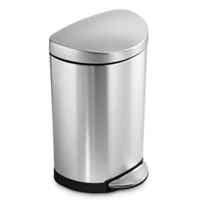 Simplehuman Halvrund / Semi Round Pedalspand 10 Liter Børstet St