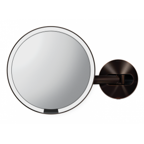 Simplehuman Vghngt Sensor Spejl 5X Forstrrelse 20 Cm, Kabel, Mrk Bronze