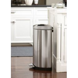 Simplehuman Halvrund / Halvmne Pedalspand 40 Liter Brstet Stl FPP