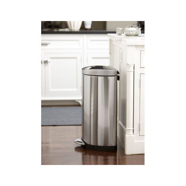 Simplehuman Half Round / Crescent Pedal bin 40 liter borstad stl FPP
