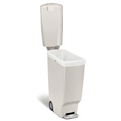 Simplehuman Slank Pedalspand 40L, Enkelt Rum, Stenplast