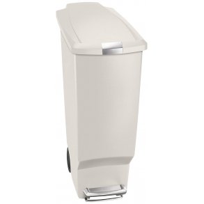 Simplehuman Slank Pedalspand 40L, Enkelt Rum, Stenplast