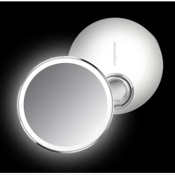 Simplehuman Sensorspejl Kompakt 3X Forst�rrelse, Taske Inkluderet 10 Cm Genopladeligt, Hvidt Rustfrit St�l