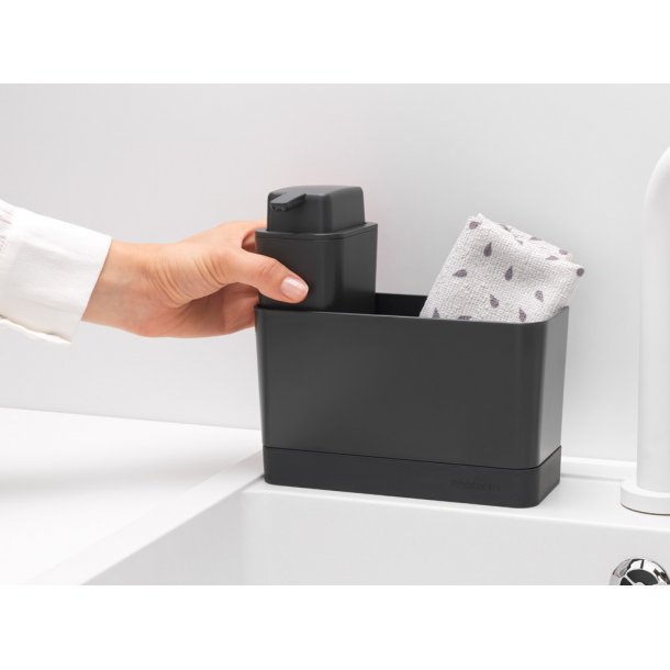 Brabantia Wash organisatr och Soap Pump - Dark Grey
