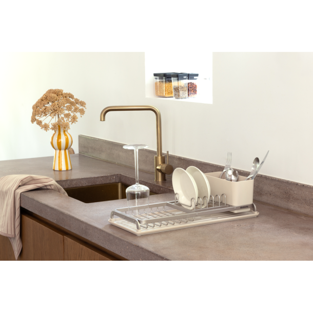 Brabantia Kompakt Opvaskestativ &amp; Bakke - Soft Beige