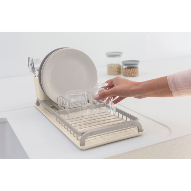 Brabantia Kompakt Opvaskestativ &amp; Bakke - Soft Beige