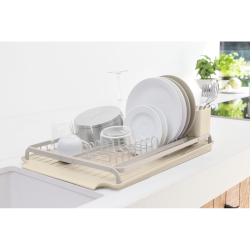 Brabantia Opvaskestativ &amp; Bakke - Soft Beige