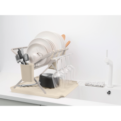 Brabantia Sammenklappelig Opvaskestativ Stor - Soft Beige