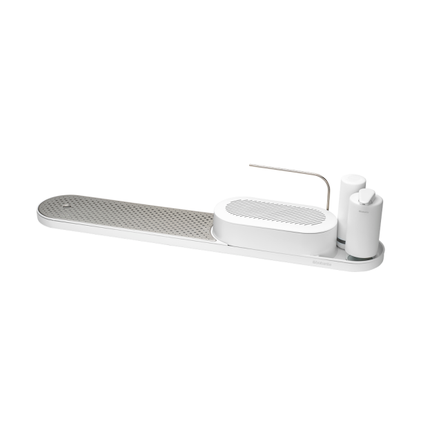 Brabantia SinkStyle Organiser S�t - Bakke, S�bepumpe og s�bedispenser - Mineral Fresh White