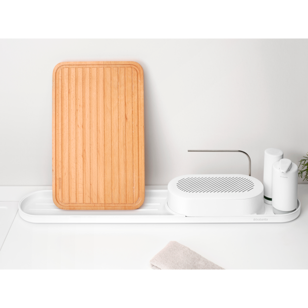 Brabantia SinkStyle Organiser St - Bakke, Sbepumpe og sbedispenser - Mineral Fresh White