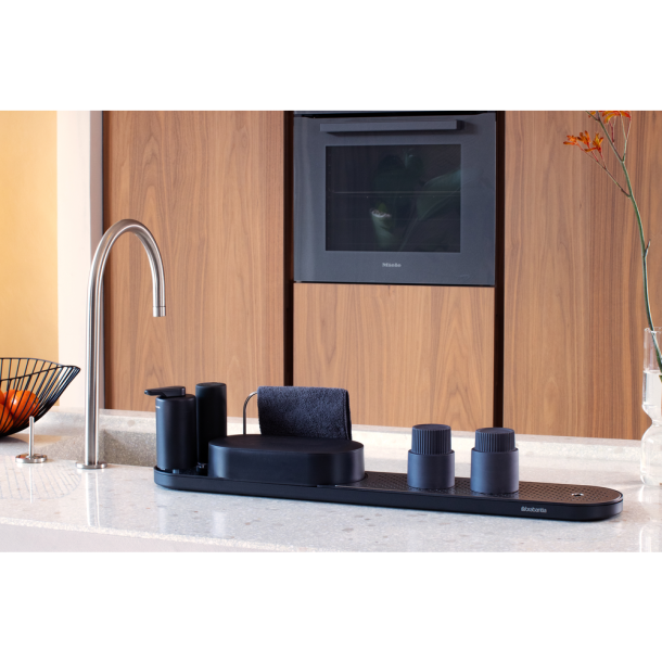 Brabantia SinkStyle Organiser St - Bakke, Sbepumpe og sbedispenser - Mineral Infinite