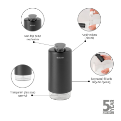 Brabantia SinkStyle S�bepumpe, 200 ml&nbsp; - Mineral Infinite Grey