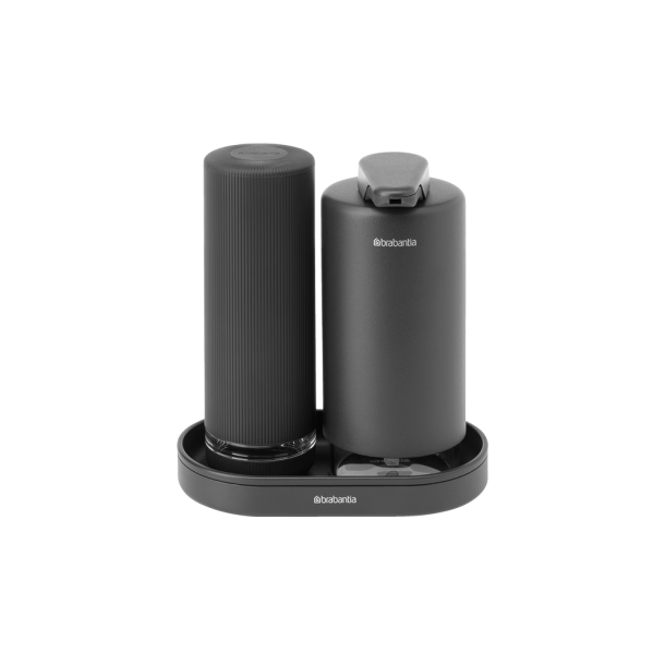 Brabantia SinkStyle Sbedispenser st, 2x200 ml&nbsp; - Mineral Infinite Grey