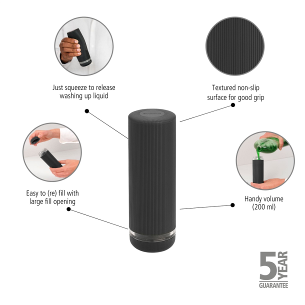 Brabantia SinkStyle Sbedispenser, 200 ml - Mineral Infinite Grey