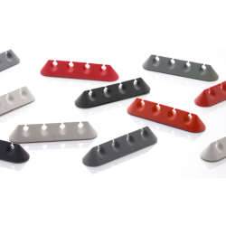 LeadTrend Kabelholder T 2 stk. Rd/Sort