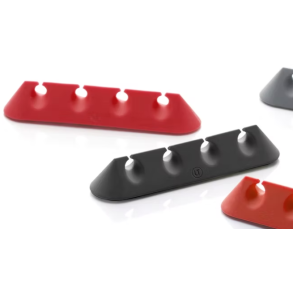 LeadTrend Kabelholder T 2 stk. Rød/Sort