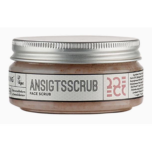 Ecooking Ansigtsscrub Vegansk Mild og Dyb Rensende med Mandelkerner 100ml