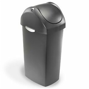 Simplehuman Sving Lget 60L, Enkelt Rum, Gr Plast