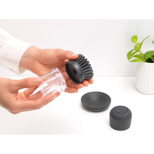 Brabantia Opvaskebrste Med Sbe Dispenser - Dark Grey