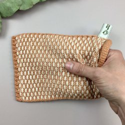 Solwang - kologisk Strikket Vaskehandske - Masala Brun