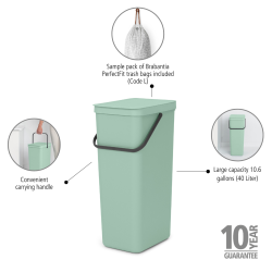 Brabantia Affaldsspand Sort And Go - Affaldssortering 40 Liter