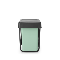 Brabantia Indbygningsaffaldsspand 2 x 15 ltr.  - Dark Grey  &amp; Jade Green