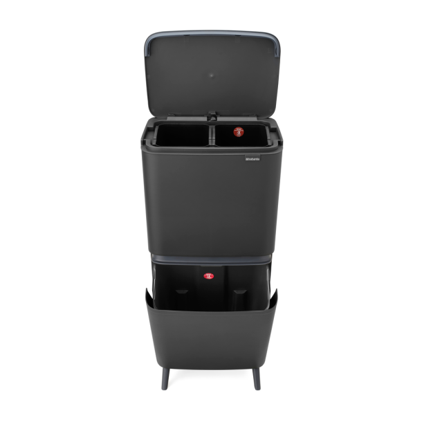 Brabantia Sortup Affaldsspand til Affaldssortering HI 25+10+10 Liter - Dark Grey