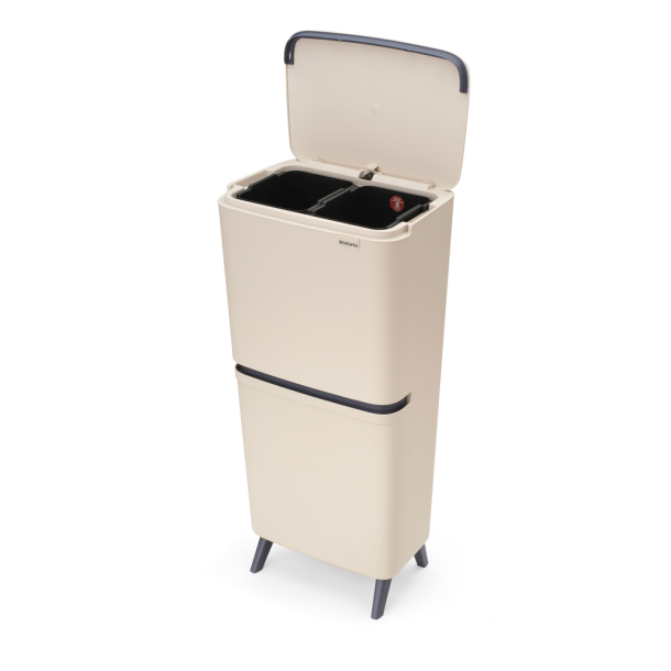 Brabantia Sortup Affaldsspand til Affaldssortering HI 25+10+10 Liter Soft Beige