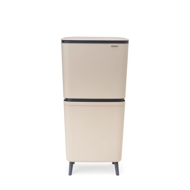 Brabantia Sortup Affaldsspand til Affaldssortering HI 25+10+10 Liter Soft Beige