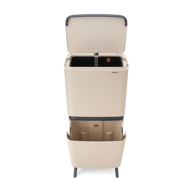 Brabantia Sortup Affaldsspand til Affaldssortering HI 25+10+10 Liter Soft Beige