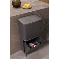 Brabantia Sortup Affaldsspand til Affaldssortering HI 20+25 Dark Grey