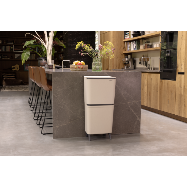 Brabantia Sortup Affaldsspand til affaldssortering HI, 20 + 25 L Soft Beige