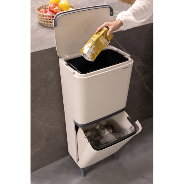 Brabantia Sortup Affaldsspand til affaldssortering HI, 20 + 25 L Soft Beige