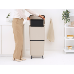 Brabantia Sortup Affaldsspand til affaldssortering HI, 20 + 25 L Soft Beige