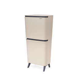Brabantia Sortup Affaldsspand til affaldssortering HI, 20 + 25 L Soft Beige
