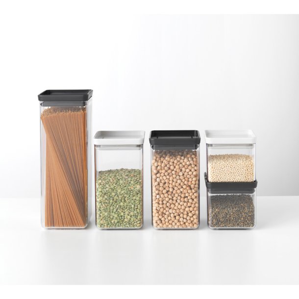 Brabantia TASTY+ Opbevaringsbox - 0,7 l. - Lys Gr�
