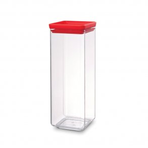 Brabantia Opbevaringsdåse Firkantet 2,5 Liter Tasty Colours Red
