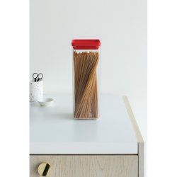 Brabantia Opbevaringsd�se Firkantet 2,5 Liter Tasty Colours Red