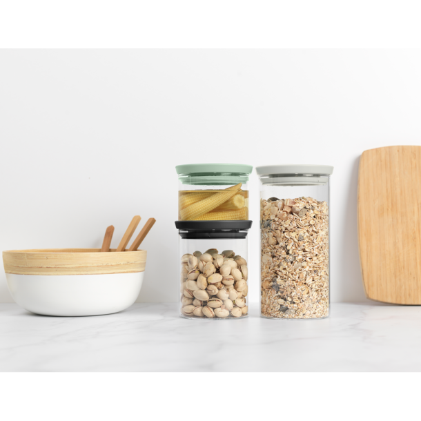Brabantia Opbevaringsglas Stabelbar s�t a 3 stk.  -
