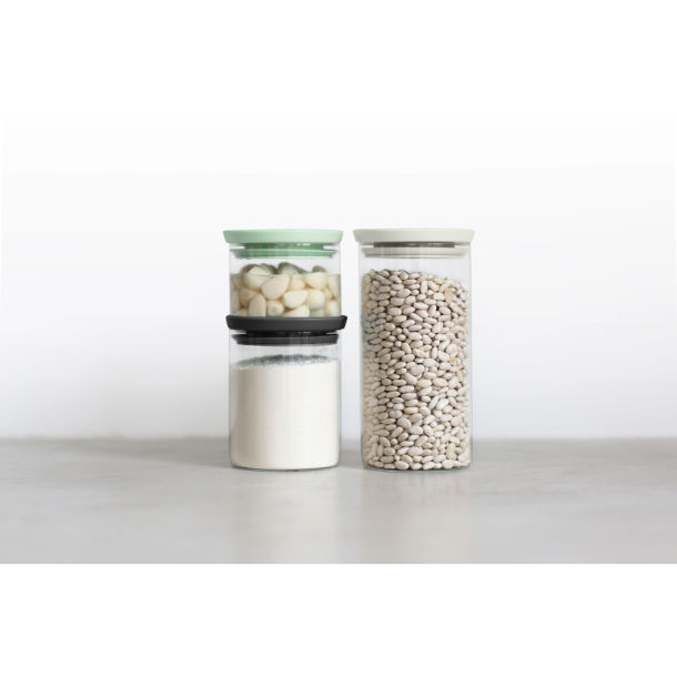 Brabantia Opbevaringsglas Stabelbar s�t a 3 stk.  -