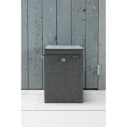 Brabantia Stabelbar Vasket�jspose, 35 Liter Pepper Black