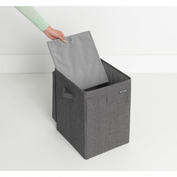 Brabantia Stabelbar Vasketjspose, 35 Liter Pepper Black