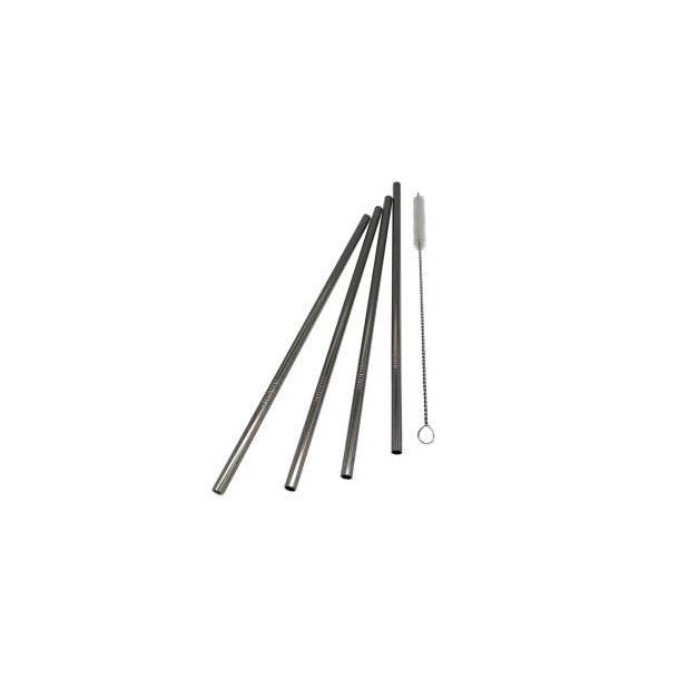 Steel-Function Lige Suger�r Med B�rste, Rustfrit St�l - 4 stk.