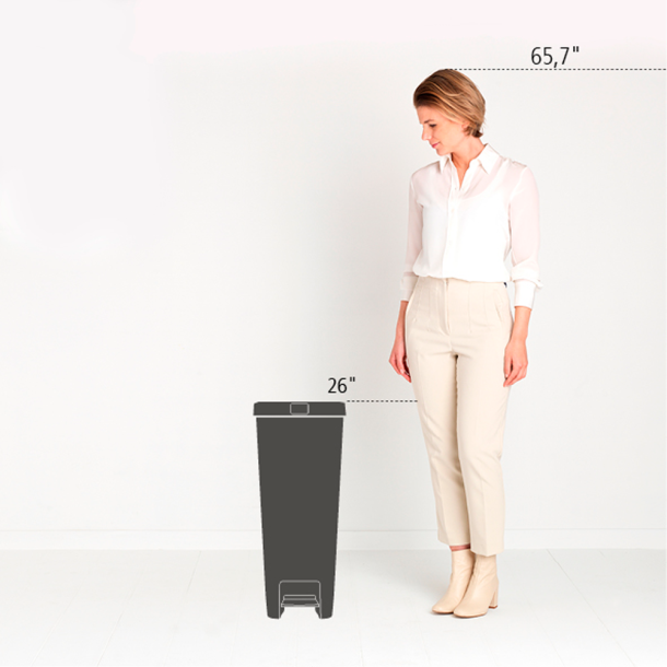 Brabantia StepUp Pedalspand 40 Liter